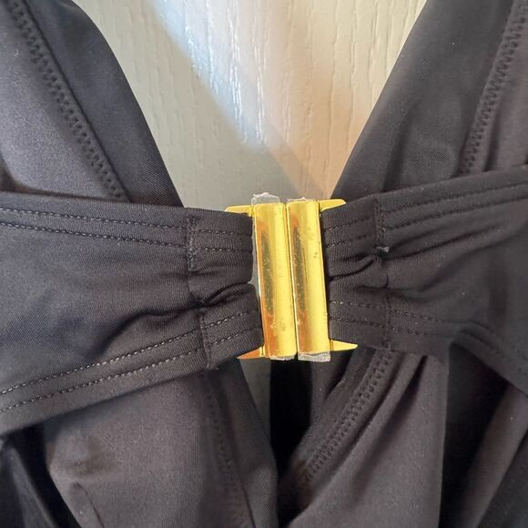 City Chic Women's Azores Black Underwire Tankini L NWT - Picture 7 of 12